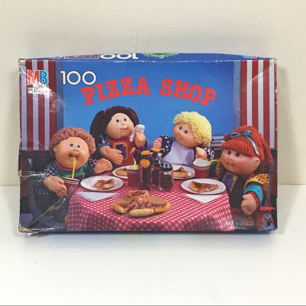 Vintage Cabbage Patch Kids Pizza Shop Puzzle 1990